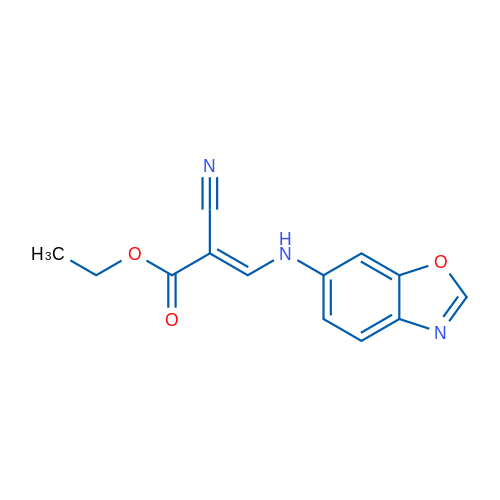 Ethyl (2E)-3-[(1,3-benzoxazol-6-yl)amino]-2-cyanoprop-2-enoate 1g