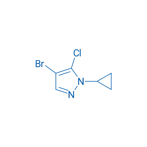 4-Bromo-5-chloro-1-cyclopropyl-1H-pyrazole 250mg