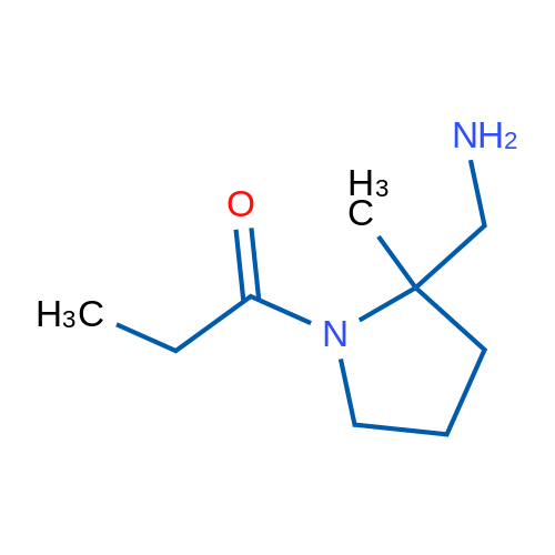 1-[2-(Aminomethyl)-2-methylpyrrolidin-1-yl]propan-1-one 1g