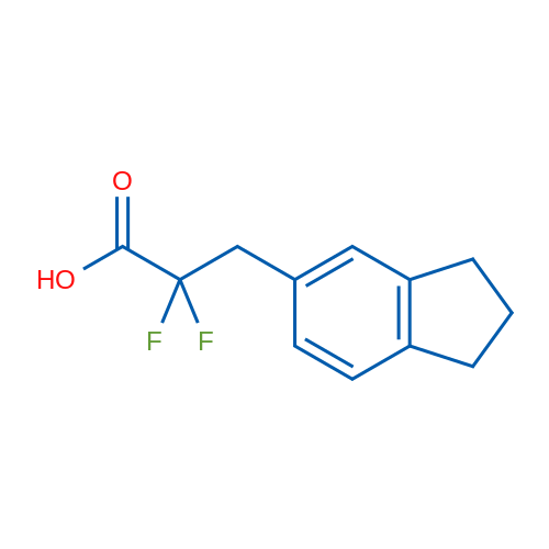 3-(2,3-Dihydro-1H-inden-5-yl)-2,2-difluoropropanoic acid 1g
