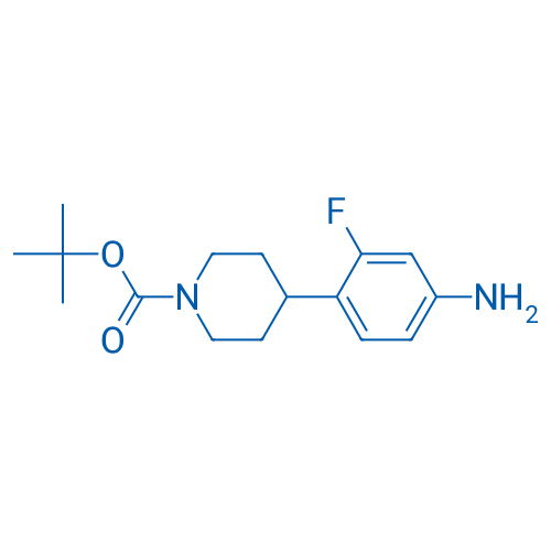 tert-Butyl 4-(4-amino-2-fluorophenyl)piperidine-1-carboxylate 250mg