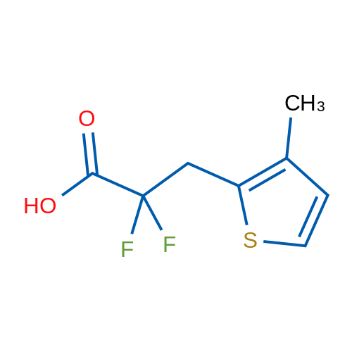 2,2-Difluoro-3-(3-methylthiophen-2-yl)propanoic acid 1g