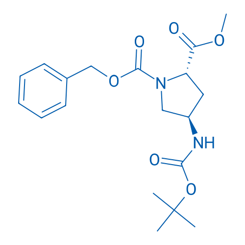 (2S,4R)-1-Benzyl 2-methyl 4-((tert-butoxycarbonyl)amino)pyrrolidine-1,2-dicarboxylate 5g
