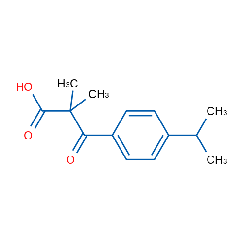 2,2-Dimethyl-3-oxo-3-[4-(propan-2-yl)phenyl]propanoic acid 1g