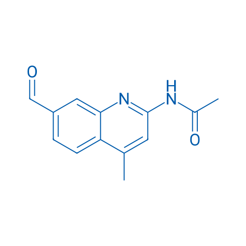 N-(7-formyl-4-methylquinolin-2-yl)acetamide 250mg