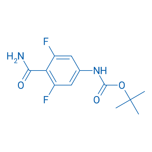tert-Butyl (4-carbamoyl-3,5-difluorophenyl)carbamate 250mg