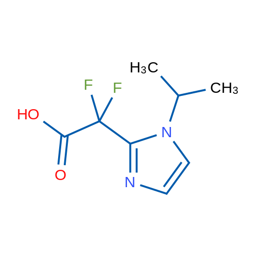 2,2-Difluoro-2-[1-(propan-2-yl)-1H-imidazol-2-yl]acetic acid 1g