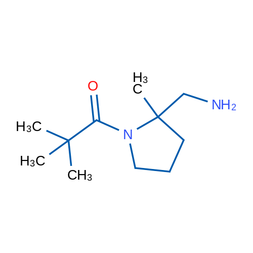1-[2-(Aminomethyl)-2-methylpyrrolidin-1-yl]-2,2-dimethylpropan-1-one 1g