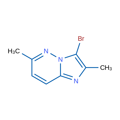 3-Bromo-2,6-dimethylimidazo[1,2-b]pyridazine 1g