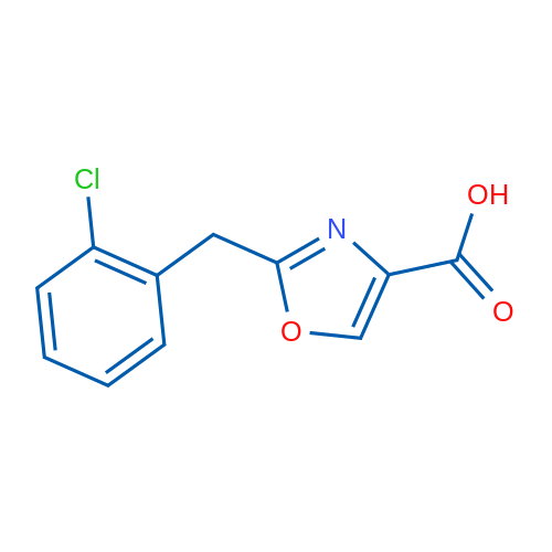 2-(2-Chlorobenzyl)oxazole-4-carboxylic acid 250mg