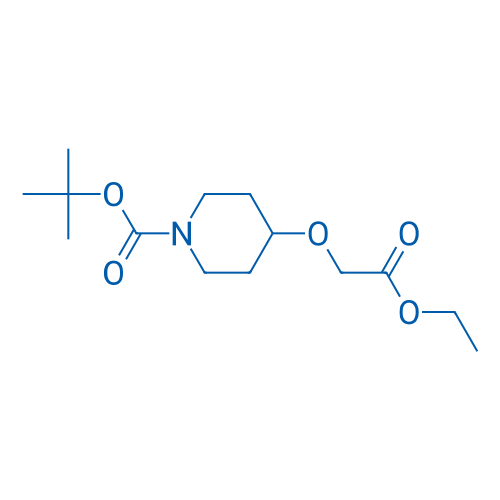 tert-Butyl 4-(2-ethoxy-2-oxoethoxy)piperidine-1-carboxylate 250mg