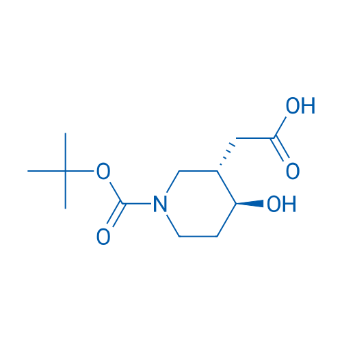 Rel-2-((3S,4S)-1-(tert-butoxycarbonyl)-4-hydroxypiperidin-3-yl)acetic acid 1g