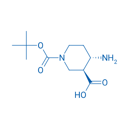 Rel-(3S,4S)-4-amino-1-(tert-butoxycarbonyl)piperidine-3-carboxylic acid 250mg