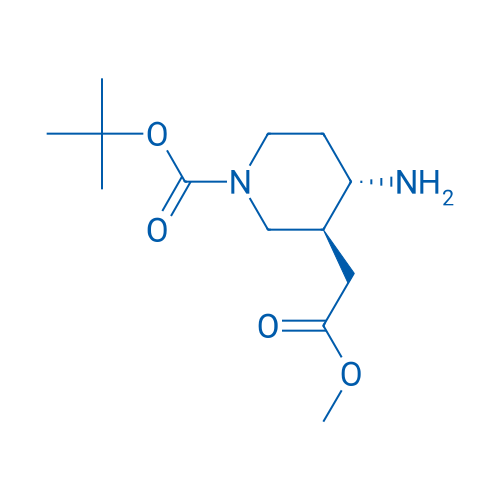 rel-tert-Butyl (3S,4S)-4-amino-3-(2-methoxy-2-oxoethyl)piperidine-1-carboxylate 100mg