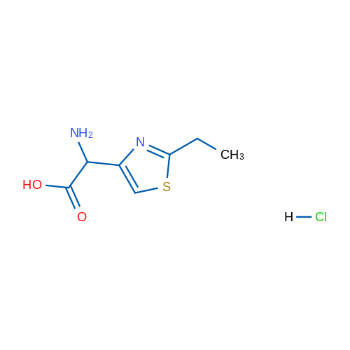 2-Amino-2-(2-ethyl-1,3-thiazol-4-yl)acetic acid hydrochloride 1g
