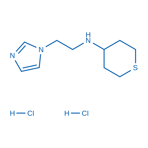 N-[2-(1H-Imidazol-1-yl)ethyl]thian-4-amine dihydrochloride 50mg