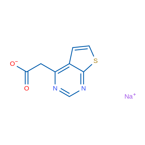 Sodium 2-{thieno[2,3-d]pyrimidin-4-yl}acetate 1g