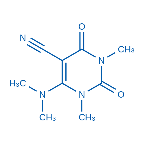 6-(Dimethylamino)-1,3-dimethyl-2,4-dioxo-1,2,3,4-tetrahydropyrimidine-5-carbonitrile 50mg