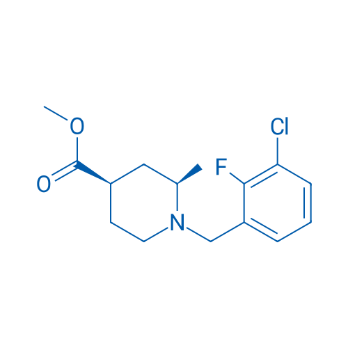Methyl (2R,4R)-1-(3-chloro-2-fluorobenzyl)-2-methylpiperidine-4-carboxylate 1g