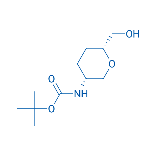 tert-butyl (cis-6-(hydroxymethyl)tetrahydro-2H-pyran-3-yl)carbamate 250mg