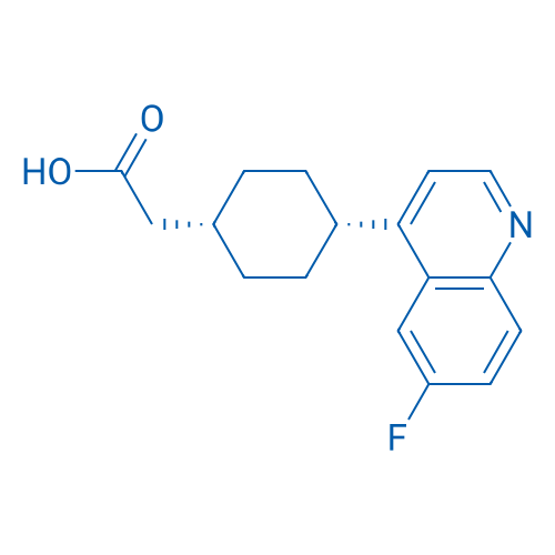 2-(cis-4-(6-Fluoroquinolin-4-yl)cyclohexyl)acetic acid 100mg