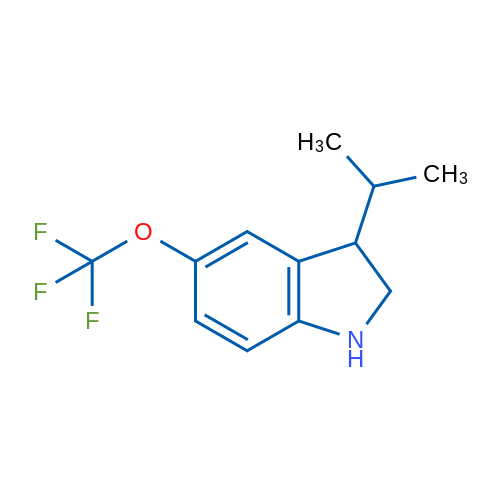 3-(Propan-2-yl)-5-(trifluoromethoxy)-2,3-dihydro-1H-indole 1g