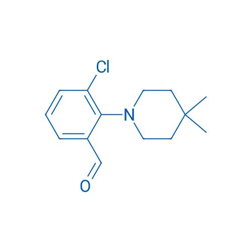 3-Chloro-2-(4,4-dimethyl-1-piperidinyl)benzaldehyde 1g