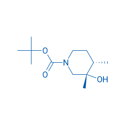 trans-tert-butyl 3-hydroxy-3,4-dimethylpiperidine-1-carboxylate 250mg