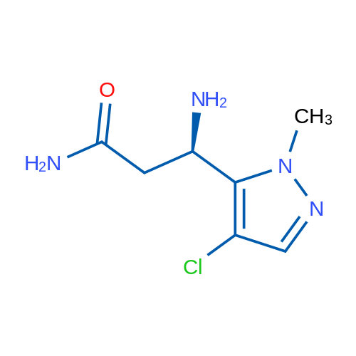 (3R)-3-Amino-3-(4-chloro-1-methyl-1H-pyrazol-5-yl)propanamide 1g