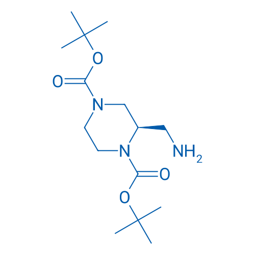 Di-tert-butyl (R)-2-(aminomethyl)piperazine-1,4-dicarboxylate 1g
