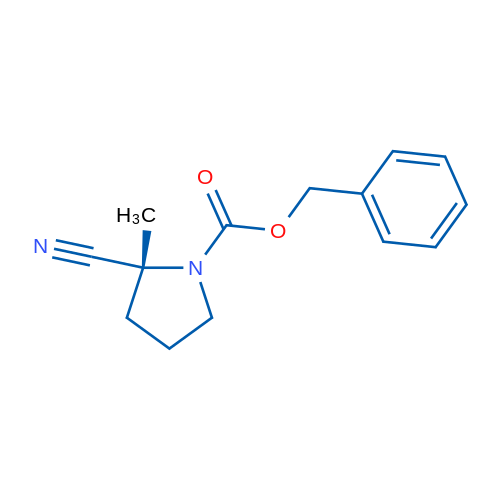 (R)-Benzyl 2-cyano-2-methylpyrrolidine-1-carboxylate 1g