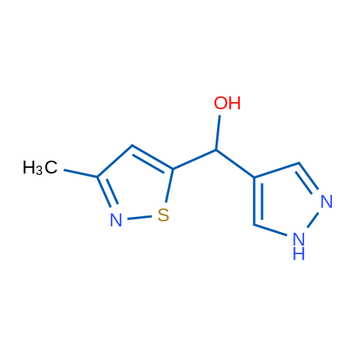 (3-Methyl-1,2-thiazol-5-yl)(1H-pyrazol-4-yl)methanol 1g