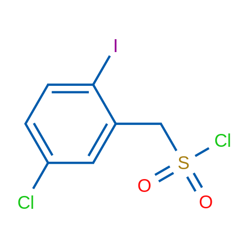 (5-Chloro-2-iodophenyl)methanesulfonyl chloride 1g