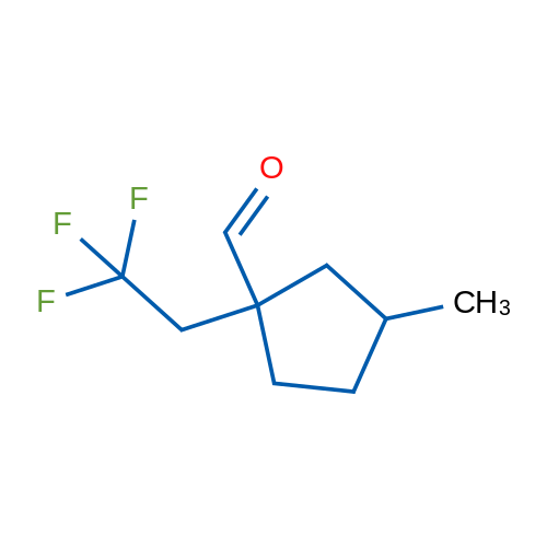 3-Methyl-1-(2,2,2-trifluoroethyl)cyclopentane-1-carbaldehyde 1g