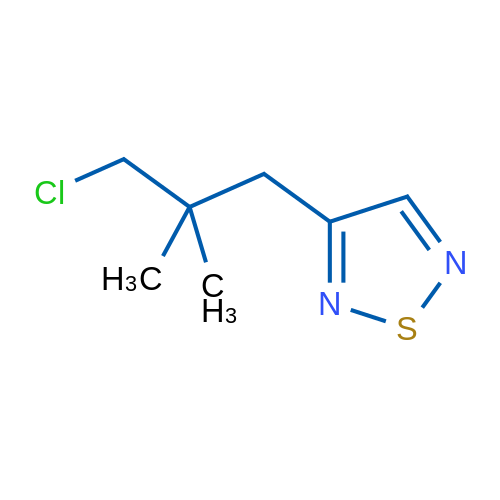3-(3-Chloro-2,2-dimethylpropyl)-1,2,5-thiadiazole 1g