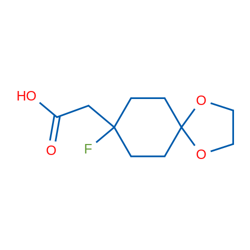 2-{8-fluoro-1,4-dioxaspiro[4.5]decan-8-yl}acetic acid 100mg