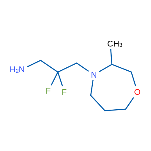 2,2-Difluoro-3-(3-methyl-1,4-oxazepan-4-yl)propan-1-amine 1g