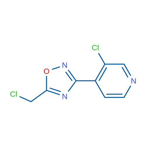 5-(Chloromethyl)-3-(3-chloropyridin-4-yl)-1,2,4-oxadiazole 1g