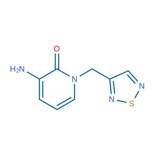 3-Amino-1-[(1,2,5-thiadiazol-3-yl)methyl]-1,2-dihydropyridin-2-one 1g