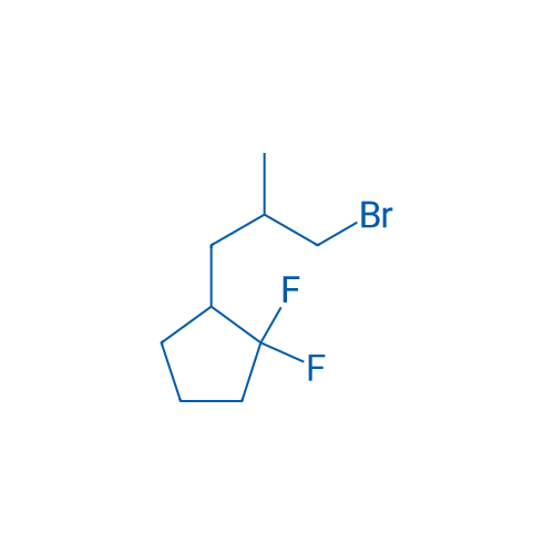 2-(3-Bromo-2-methylpropyl)-1,1-difluorocyclopentane 1g