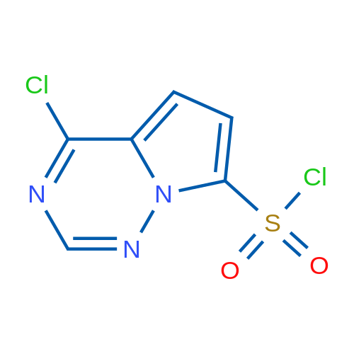 4-Chloropyrrolo[2,1-f][1,2,4]triazine-7-sulfonyl chloride 250mg