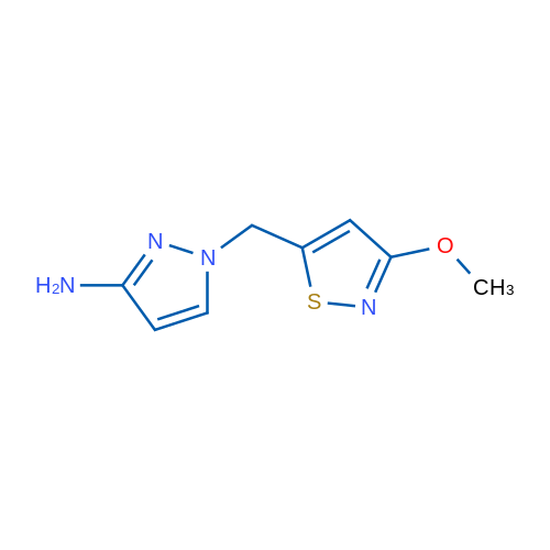 1-[(3-Methoxy-1,2-thiazol-5-yl)methyl]-1H-pyrazol-3-amine 1g
