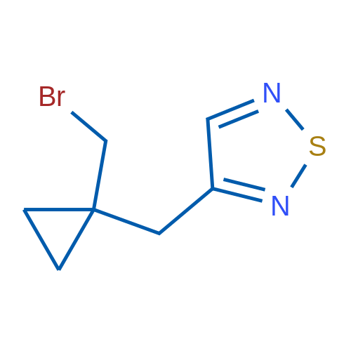 3-{[1-(bromomethyl)cyclopropyl]methyl}-1,2,5-thiadiazole 1g