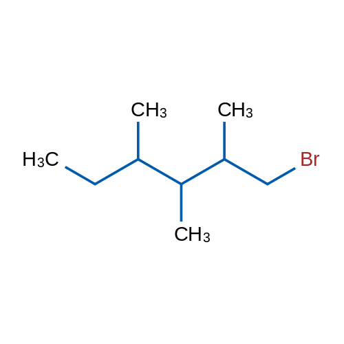 1-Bromo-2,3,4-trimethylhexane 1g