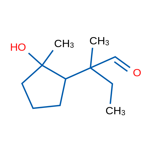 2-(2-Hydroxy-2-methylcyclopentyl)-2-methylbutanal 1g