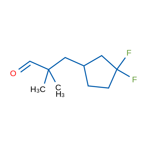 3-(3,3-Difluorocyclopentyl)-2,2-dimethylpropanal 1g