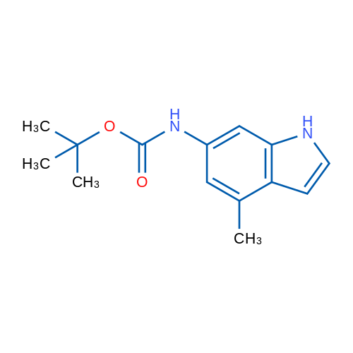 (4-Methyl-1H-indol-6-yl)-carbamic acid tert-butyl ester 1g
