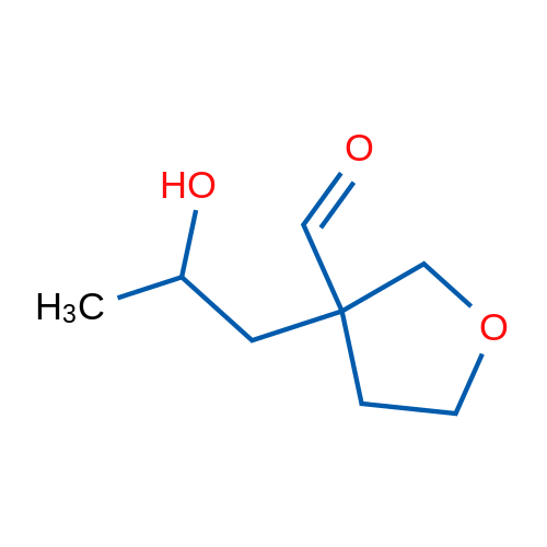 3-(2-Hydroxypropyl)oxolane-3-carbaldehyde 1g