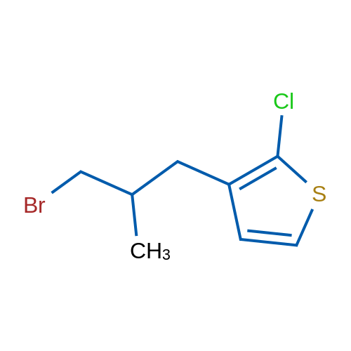 3-(3-Bromo-2-methylpropyl)-2-chlorothiophene 1g