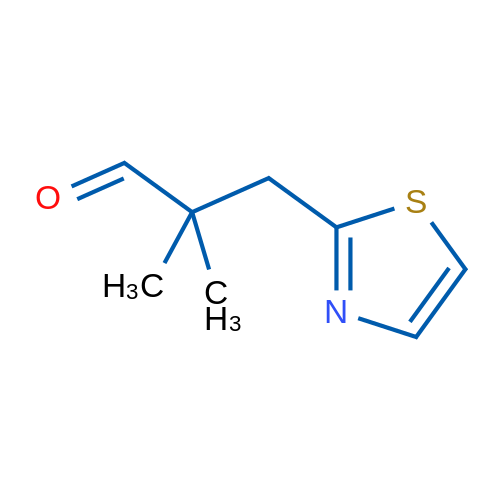 2,2-Dimethyl-3-(1,3-thiazol-2-yl)propanal 1g